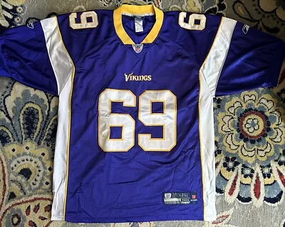 Jared Allen 69 Stitched On Field Reebok Jersey Purple Size 50 • $110