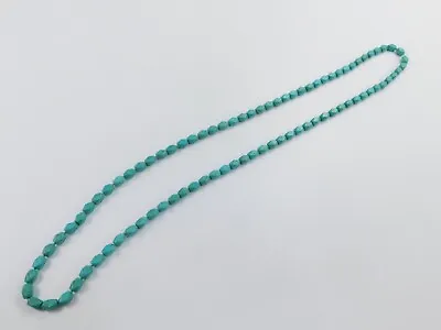 Vintage Faux Turquoise Dyed Howlite Beaded Southwest Necklace 47  • $17.99