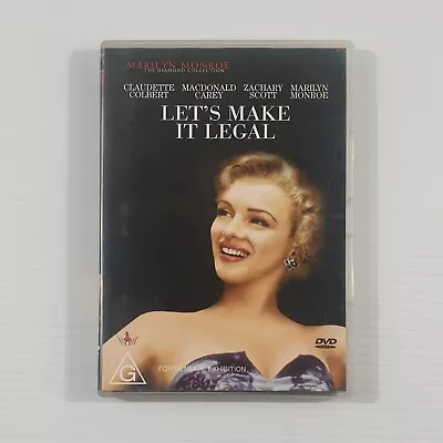 Let's Make It Legal DVD 1951 Marilyn Monroe • $5.10