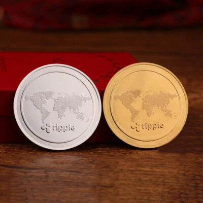 $2.85 • Buy Ripple Coin XRP 24K Real Gold Platec Badge 40 Mm Brand New Souvenir Coi.ig