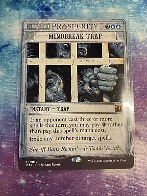 MTG - Mindbreak Trap X1 - NM - Outlaws Of Thunder Junction PACK FRESH • $40