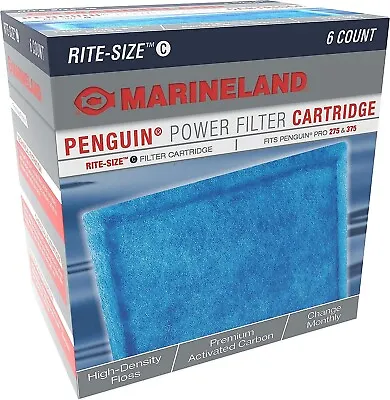 Marineland Rite-Size Cartridge C 6-Pack Free Shipping • $29.90