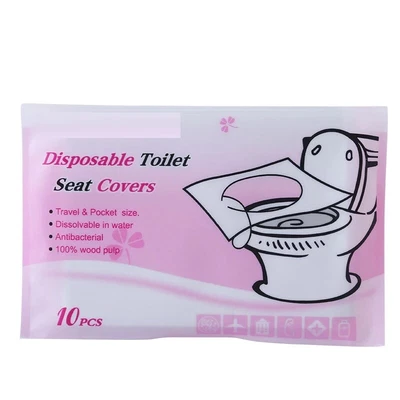 £2.79 • Buy Disposable Toilet Seat Cover Mat Travel Healthy Waterproof Toilet Paper  Home