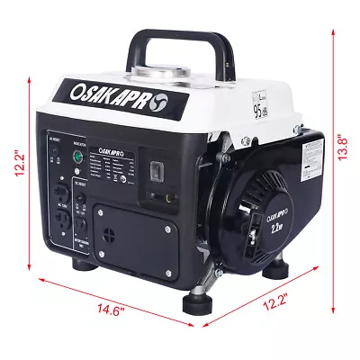 Portable 71CC Air-Cooled 900 Watt Low Noise Gas Powered Portable Generator Black • $145.60