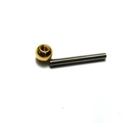£4.57 • Buy M5 Stainless Threaded Rod  C/w 1 X 12mm Diameter Brass Balls Various Lengths