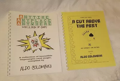 Aldo Colombini Lot 2 Card Magic Books Karl Fulves Roy Walton Out Of Print  • $49