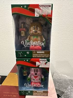 Tokyo Disney Resort Exclusive Mickey & Minnie Vinylmation Gingerbread Figure Set • $59.99