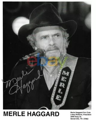 MERLE HAGGARD COUNTRY MUSIC LEGEND Signed 8x10 Photo Autographed Reprint • $19.95