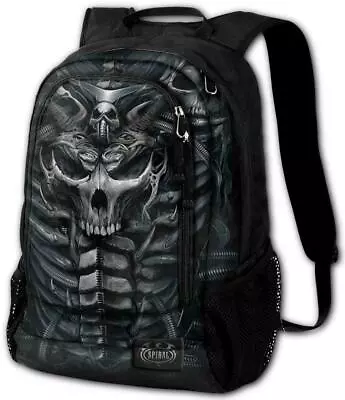 £54.99 • Buy SPIRAL DIRECT SKULL ARMOUR BACK  WITH LAPTOP POCKET BAG/Unisex/Skull/Rock/Hellfi