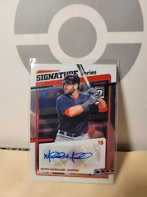 2020 Panini Donruss Optic Signature Series Mitch Moreland #SS-MM Auto • $2.50