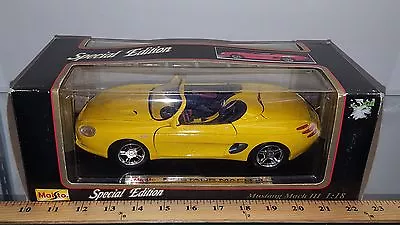 1/18 MAISTO SPECIAL EDITION FORD MUSTANG MACH III CONCEPT CONVERTIBLE YELLOW Bdu • $14.99