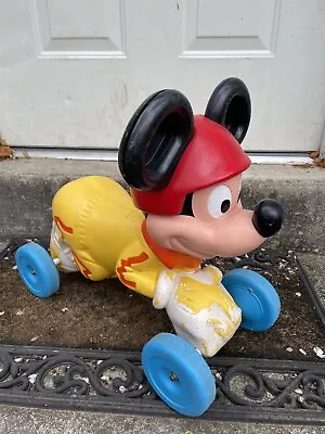 Vintage Mickey Mouse Ride On Toddler Toy Mattel • $55