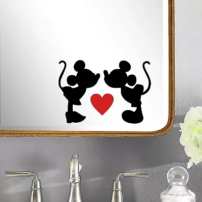 Mice In Love Novelty Light/wall/laptop/car Sticker-  Mickey Art • £3.45