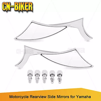 $23.99 • Buy Motorcycle Rearview Side Blade Mirrors For Yamaha V Star 650 XVS650 250 950 1100