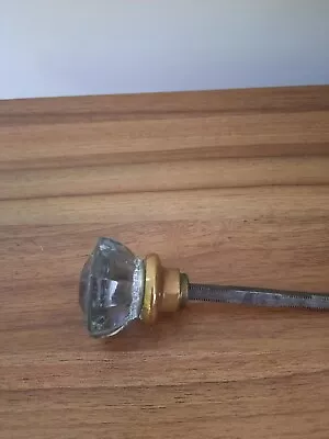 Vintage Mortise Cut Glass Door Knob W/ Spindle - Locksmith • $8