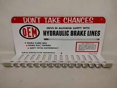 Vintage OEM Metal Brake Lines Display Rack Sign Garage Man Cave Decor • $37.95