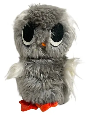 Kamar Japan Vtg 1969 6” Owl Toy Plush Feather Stuffed Animal Bird Gray • $10