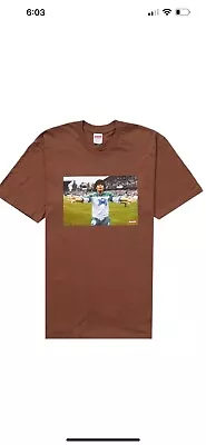 Supreme Maradona Tee T-Shirt Size XL Brown SS24 Brand New 2024 • $69