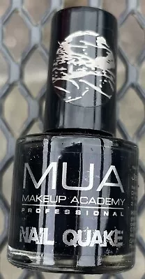 Makeup Academy Nail Quake 10ml Black Nail Polish Varnish Shatter Effect • £2.99