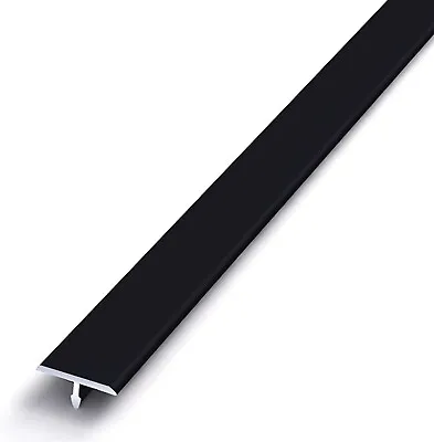 Aluminum T Molding Floor Transition Strip Matte Black 36 Inch Doorway Edge Trim • $15