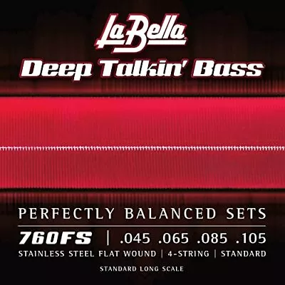 760FS Deep Talkin' Bass Stainless Steel Flat Wound - Standard Long Scale Bass... • $54.95