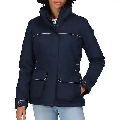 Regatta Womens Linnette Jacket Insulated Waterproof Outdoor Pockets - Blue • £18.95