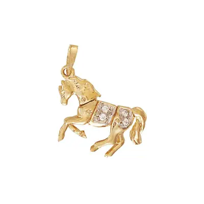 Moveable Horse Pendant 9ct Yellow Gold • £393.32