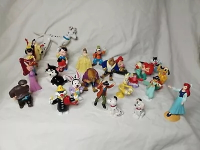 MIXED LOT OF 25 Various Vintage DISNEY CHARACTER PVC Figures Cake Toppers  • $19.99