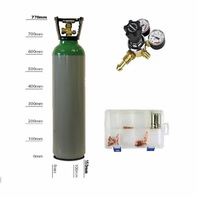 Argon/CO2 5% Mix Gas Cylinder 10L MIG Welding Gas  With Regulator And Mig Kit • £165.99