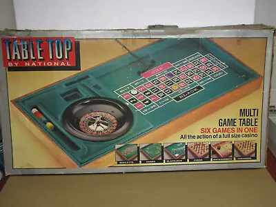 Vintage Casino Table Top Game Table By National • $15.99