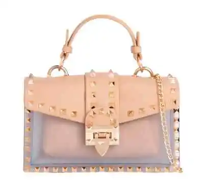 Womens Luxury Studded Shoulder Bag Crossbody Chain Party Handbag Pouch UK • £22.99