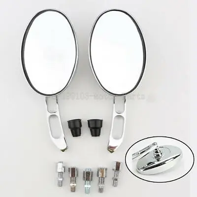 Chrome Round Mirrors For Kawasaki VN Vulcan Classic Nomad Drifter 1500 1600 900 • $27.14