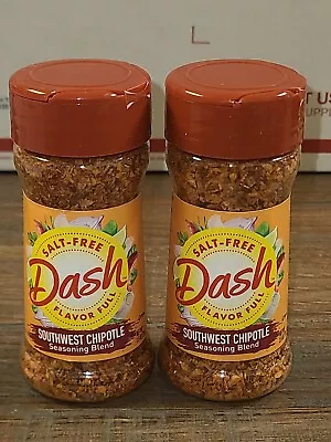 Lot Of 2 Shakers Mrs. Dash Salt Free Southwest Chipotle Seasoning Blend 2.5oz  • £11