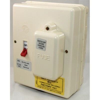 £39.95 • Buy WYLEX 160C INSULATED 60a SWITCH FUSE WITH 60amp FUSE - Brand New