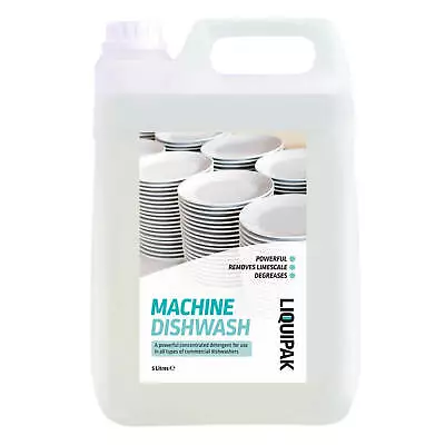 Liquipak 5L 20L Commercial Dishwasher Liquid Machine Dishwash Cleaning Detergent • £13.99