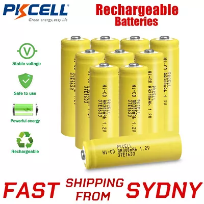 10X Solar Lights Battery 1.2V Ni-Cd AA Rechargeable Batteries For Solar Lights • $16.50