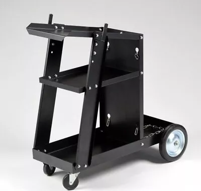 3 Tier Shelves Welding Cart W/ Tank Storage For Mig Tig MAG ARC Plasma Machine • $79.99