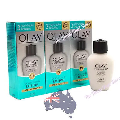 $34.90 • Buy Olay White Radiance UV Whitening Lotion SPF 19 , 30ml Pack 3  [ Ship From AU ]