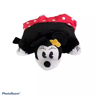 Disney Minnie Mouse Pillow Pets 17  Folding Plush Pillow Large Authentic • $5
