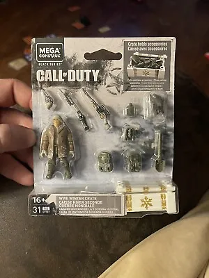 NEW - Mega Construx Black Series Call Of Duty WW2 Winter Crate (GYF87) 31 Pieces • $17.50