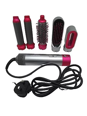 5 In 1 Hair Styler Hot Air Brush - Curler - Volumising- Hair Dryer - USED • £11.99