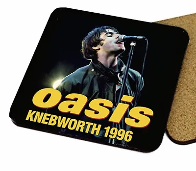 Oasis Knebworth Set Of 2 High Quality Coasters. Liam Noel Gallagher Xmas Present • £6.99