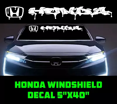 Custom DRIP Graffiti Windshield Decal Sticker Logo Vinyl JDM Turbo Emblem Sport • $13.99