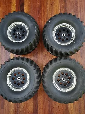 £39.99 • Buy Thunder Tiger MTA4  Wheels Tyres 14mm HEX Rims MONSTER TRUCK