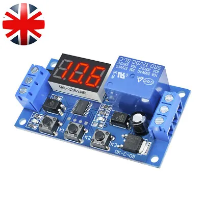 12V Digital LED Display Automation Delay Timer Control Switch Relay Module UK • £8.59