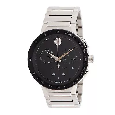 Movado 0607239 Men's Sapphire Black Quartz Watch • $809