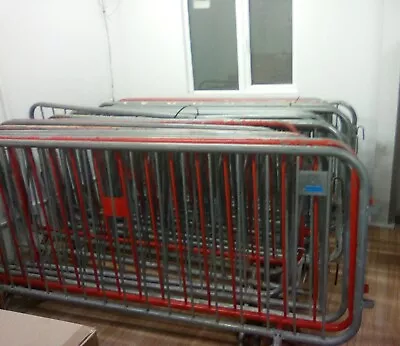 £285 • Buy 25 Pedestrian Crowd Control Barriers Safety Site Fencing Barrier 25 Pieces