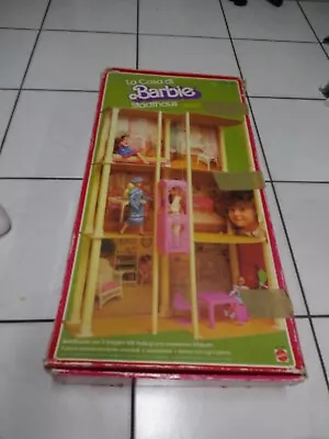 Vintage Mattel Large Barbie Townhouse + Original Box 1982 • $59.99