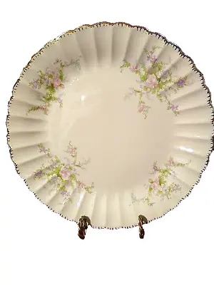 Vintage Limoges LaFrance Dinner Plates 10   22 K Gold Trimmed Floral 8 Available • $10