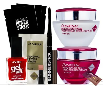 £16.99 • Buy Avon Anew Reversalist Day Cream + Reversalist Night Cream SET + FREE XMAS TREATS